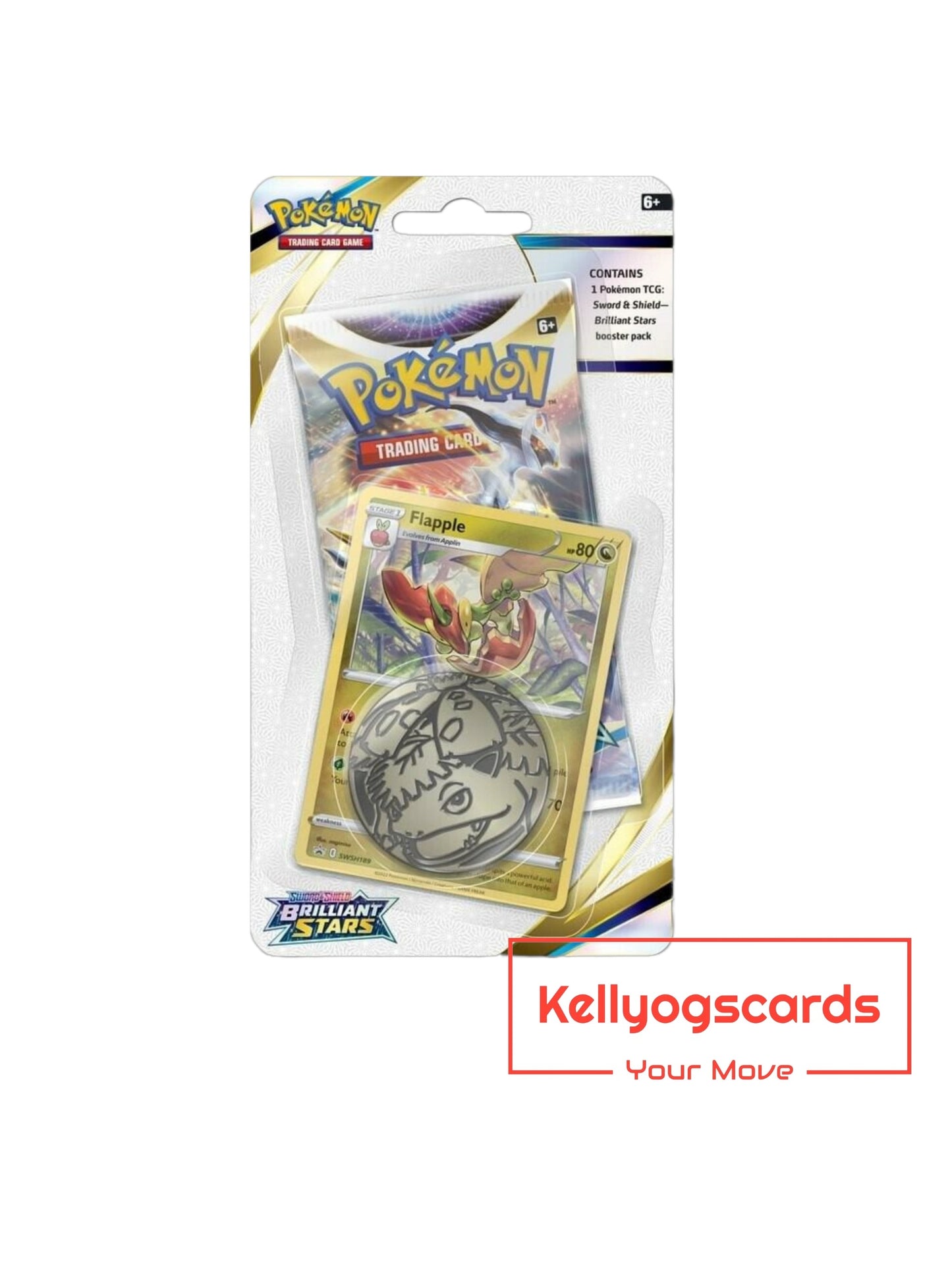 Pokemon Brilliant Stars Flapple 1 Pack Blister