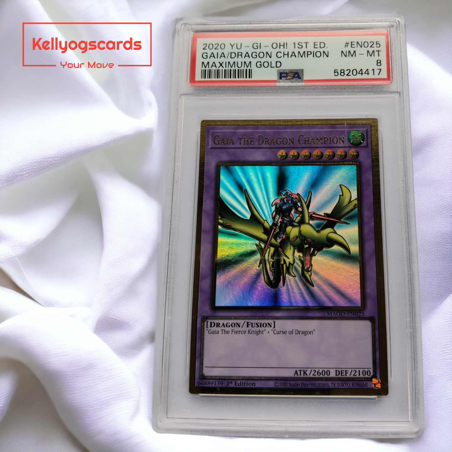 2020 Gaia the Dragon Champion Maximum Gold Graded 8