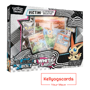 Pokemon Black Bolt & White Flare Illustration Collection Victini