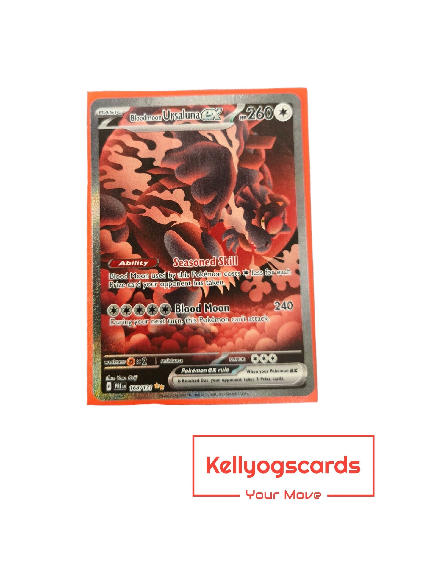 Bloodmoon Ursaluna ex (PRE 168) Condition: Near Mint